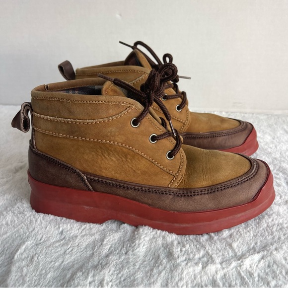 Cole Haan Shoes - Cole Haan Boots- Sporting/Hiking Two Tone Brown Leather Boots size 6.5